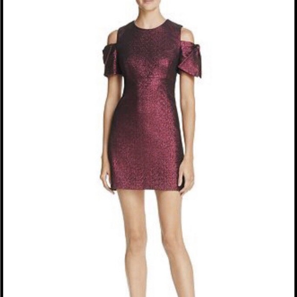 Milly purple metallic mod shift dress - Picture 1 of 9